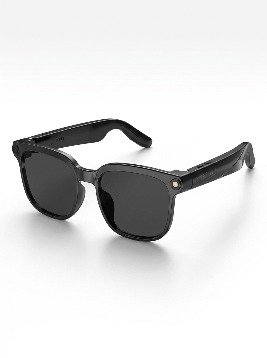 VOLTARA AI Camera Smart Glasses – 8MP HD Photo & Video, Bluetooth Open-Ear Audio, Real-Time Translation