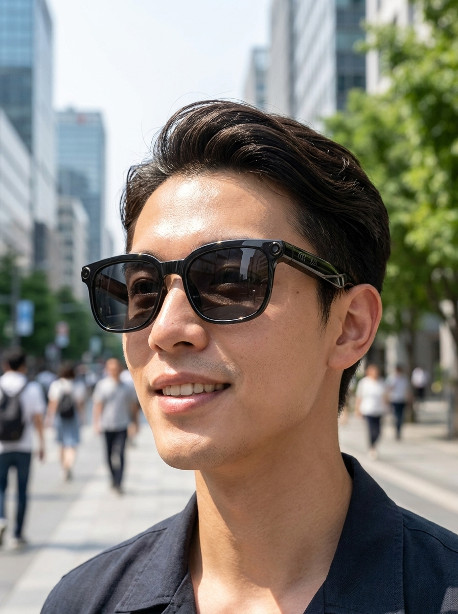 VOLTARA AI Camera Smart Glasses – 8MP HD Photo & Video, Bluetooth Open-Ear Audio, Real-Time Translation
