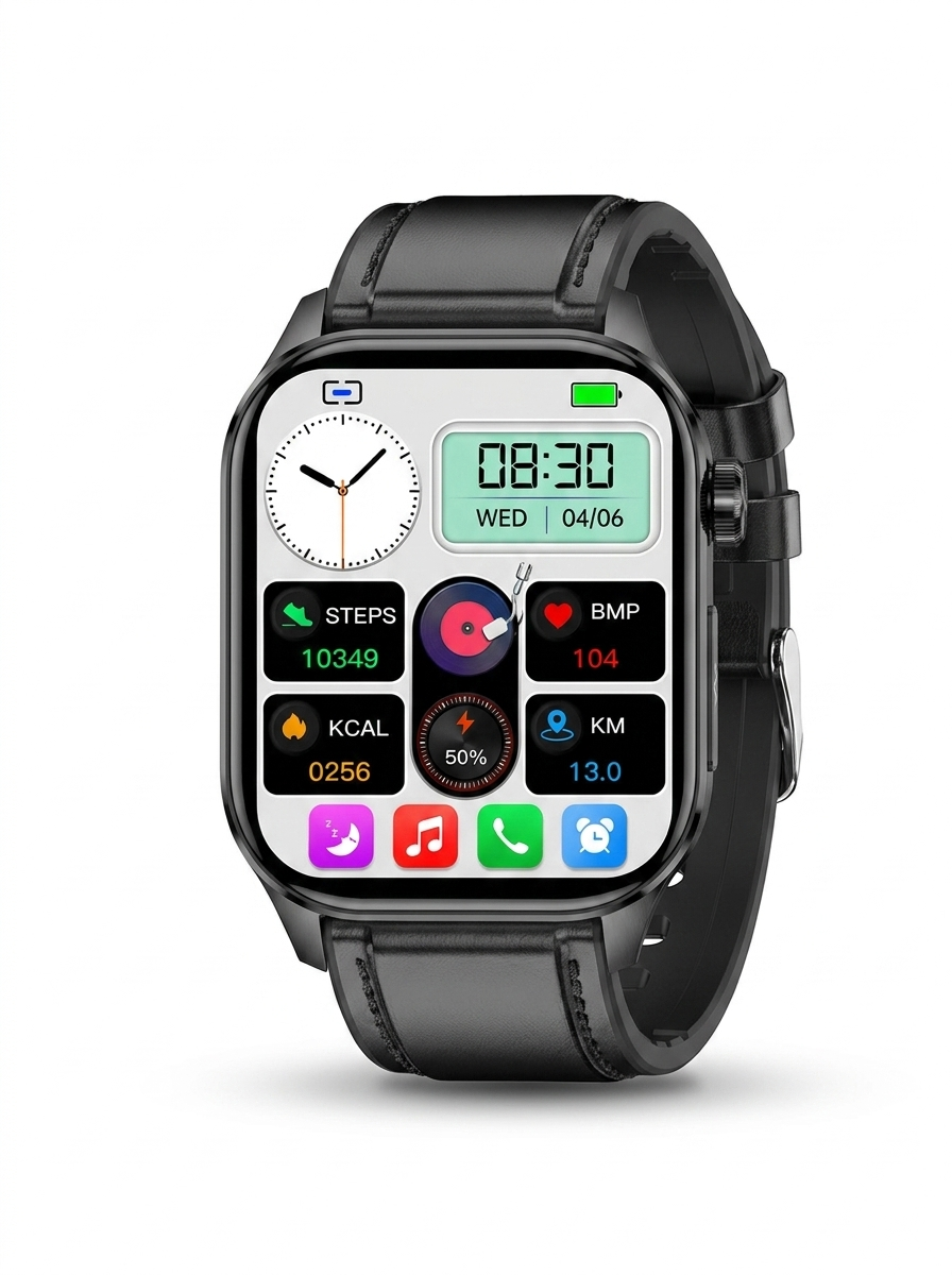 VOLTARA AMOLED Smartwatch – Bluetooth Calling, ECG, Heart Rate & Fitness Tracker, Waterproof