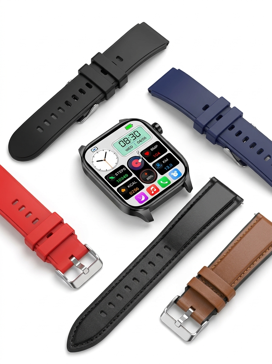 VOLTARA AMOLED Smartwatch – Bluetooth Calling, ECG, Heart Rate & Fitness Tracker, Waterproof