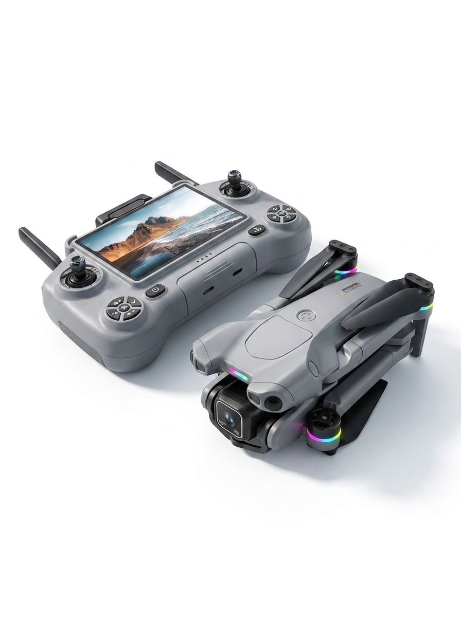VOLTARA Foldable 4K Camera Drone – GPS, Brushless, Obstacle Avoidance Aerial Quadcopter