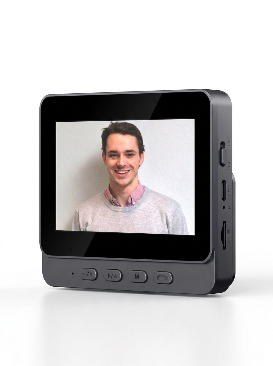 VOLTARA Wireless Video Doorbell – HD Camera, 4.3in Monitor, Two-Way Intercom, Night Vision