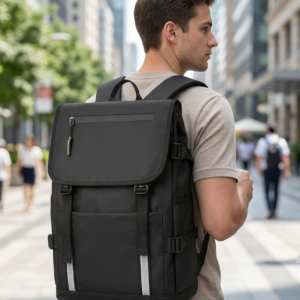 Slim Nylon Laptop Backpack - Water-Resistant 15" Lightweight Commuter, Under 20L