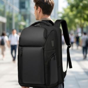Commuter & Travel Backpack - Water-Resistant, PU Trim, Fits 16", 20-35L