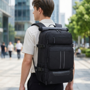 Oxford Travel Laptop Backpack - Water-Resistant 36-55L Daypack, Fits 16"