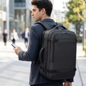 Laptop Backpack with USB Charging Port - Waterproof Expandable 36-55L Travel Bag