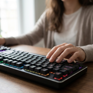 Aluminium Hot-Swappable Mechanical Gaming Keyboard - 87-Key TKL, RGB Backlit