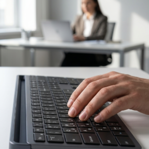 Ultra-Thin Wireless Keyboard - Scissor-Switch, Mac & Windows, Silent, 108-Key
