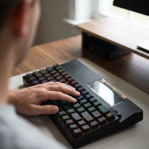 Aluminium Mechanical Keyboard - 82-Key Tri-Mode Wireless, Hot-Swappable, RGB