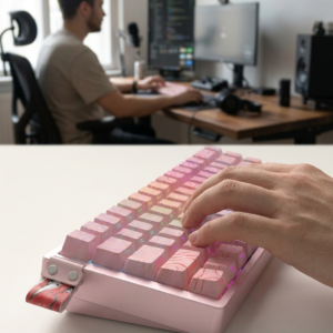 Aluminium Magnetic-Switch Mechanical Keyboard - 68-Key, 8000Hz, Wired & Bluetooth