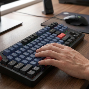 Hot-Swappable Mechanical Gaming Keyboard - 87-Key Tenkeyless, RGB, PBT Keycaps