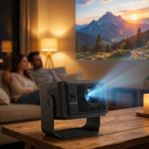 Smart PTZ Home Cinema Projector - Native WUXGA 1920x1200, 500 ANSI, Android (UK Plug)