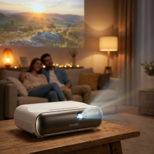 Ultra-Short-Throw Triple-Laser Projector - Native 1080p, Google TV, 1000 ANSI (UK Plug)
