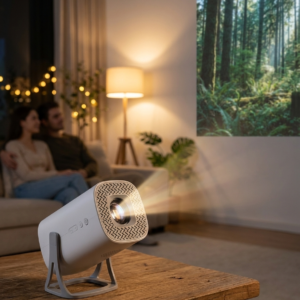 Mini Portable Projector - LED Home Cinema, Wireless Phone Mirroring, up to 120"