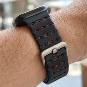 Magnetic Silicone Sport Band for Apple Watch - Breathable Perforated, 38-49mm