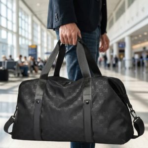 Foldable Travel Holdall with Trolley Sleeve - Waterproof Weekend Duffel, 36-55L
