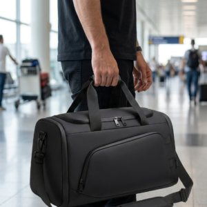 Travel & Gym Holdall - Lightweight Waterproof Duffel, Trolley Sleeve, 20-35L