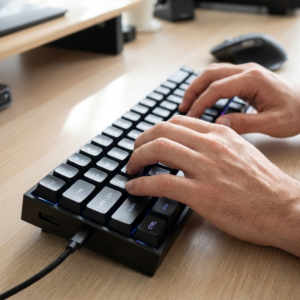 Aluminium Magnetic-Switch Mechanical Gaming Keyboard - 68-Key Wired, Metal Keycaps, RGB