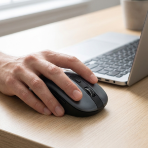 Silent Wireless Mouse - 2.4G, 1600 DPI, 6-Button Ergonomic Optical, Seven Colours