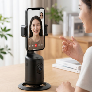 AI Face-Tracking Phone Holder - Auto-Follow 360° Mount for Streaming & Video