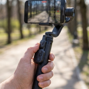 Handheld AI Gimbal Stabiliser & Selfie Stick - Anti-Shake Face Tracking, 1.83m