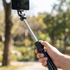 Selfie Stick Tripod - 1.7m Extendable Bluetooth Phone Stand with Fill Light Options