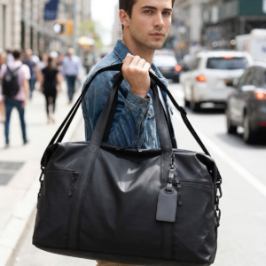 Travel & Gym Holdall - Water-Resistant Weekend Duffel, Dry/Wet Pocket, 20-35L