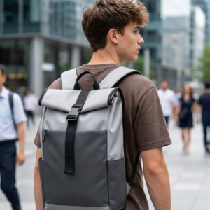 Nylon Commuter Laptop Backpack - Water-Resistant 16" Travel Rucksack, 20-35L