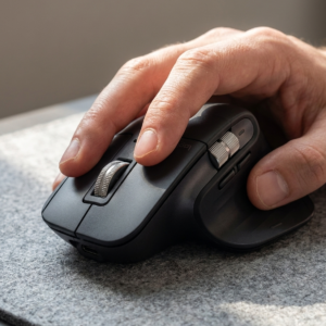 Rechargeable Wireless Ergonomic Mouse - Tri-Mode, Fast Scroll, 4800 DPI, Silent