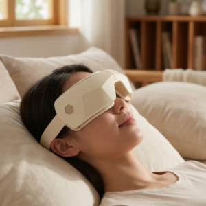VOLTARA Foldable Eye Massager - Heated Air-Compression Bluetooth Music Eye Relief Device