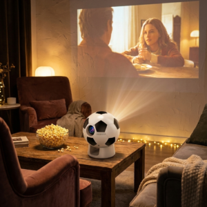 VOLTARA Smart Portable Projector - Full HD, WiFi, Android, Home Cinema, Auto-Focus, 4K Support